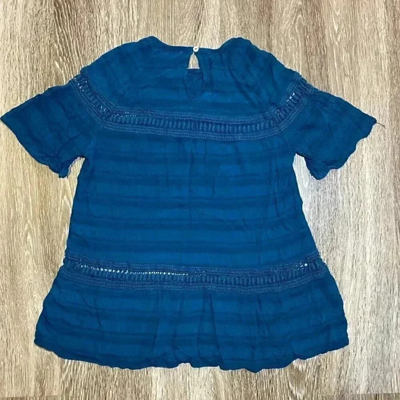 Womens Studio Blue Blouse - Petite Small - Picture 3 of 4